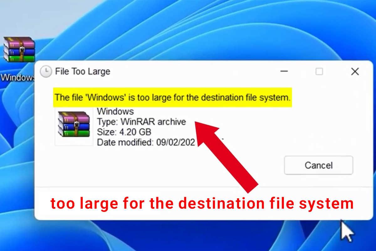 رفع ارور “too large for the destination file system” با تبدیل FAT32 به NTFS
