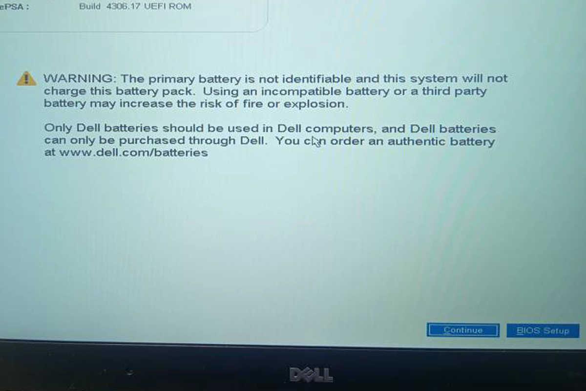 خطای «Primary battery is not identifiable» در Dell Precision 5520؛ علت‌ها و راه‌حل تخصصی